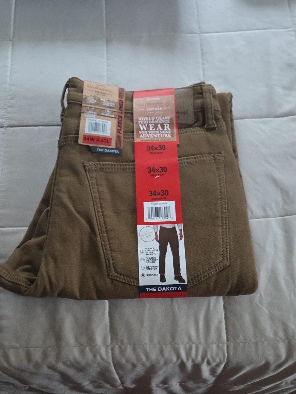 Weatherproof Men’s Straight Jeans - Khaki